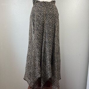 Shape FX Cheetah Print Lined Maxi Skirt Size XS EUC
